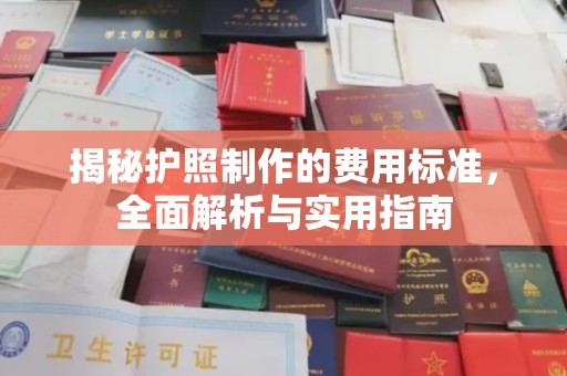 徐闻揭秘护照制作的费用标准，全面解析与实用指南